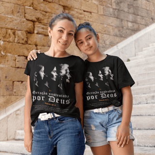 Nome do produto CAMISETA Geração Sustentada por Deus - Isaias 46:4 (Camiseta Feminina)