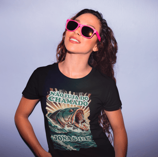 Nome do produto CAMISETA Não fuja do chamado - Jonas 1:17 (Camisa Feminina)
