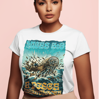 Nome do produto CAMISETA Pesca Maravilhosa - Lucas 5:6 (Camisa Feminina)