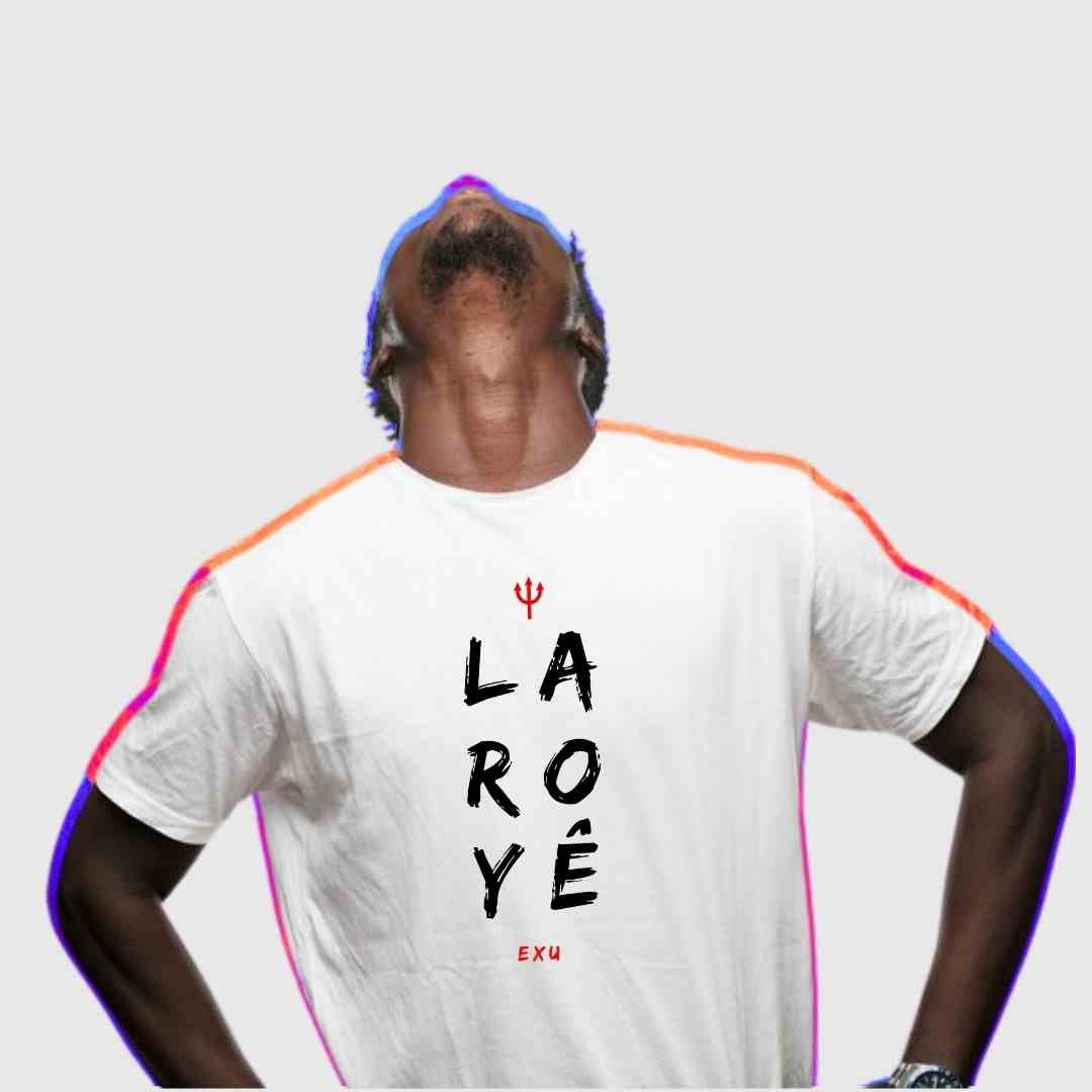 Nome do produto: Camiseta Exu Laroyê Saudação Exu 