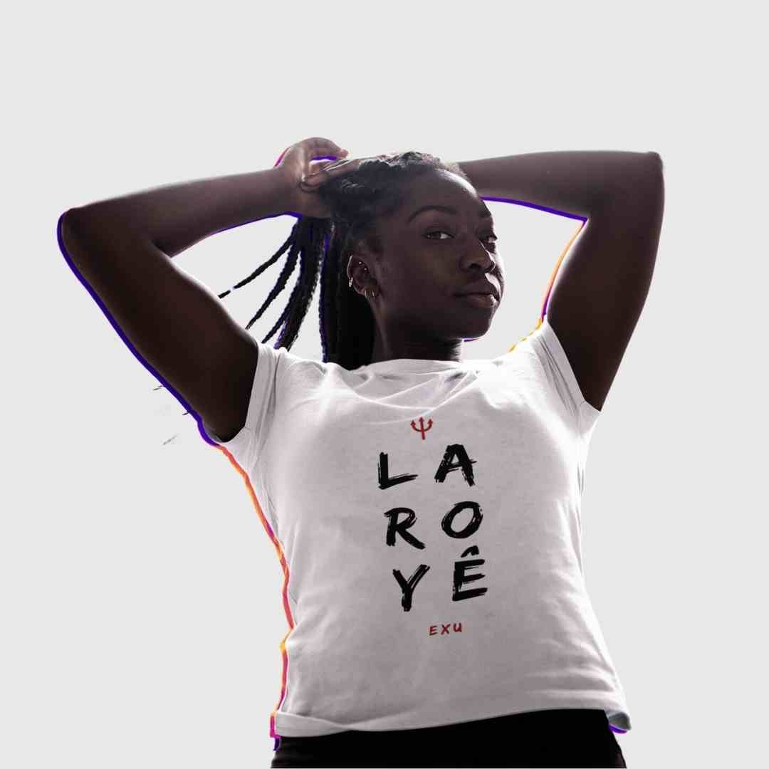 Nome do produto: Camiseta Exu Laroyê Exu Orixá Exu Baby Long 