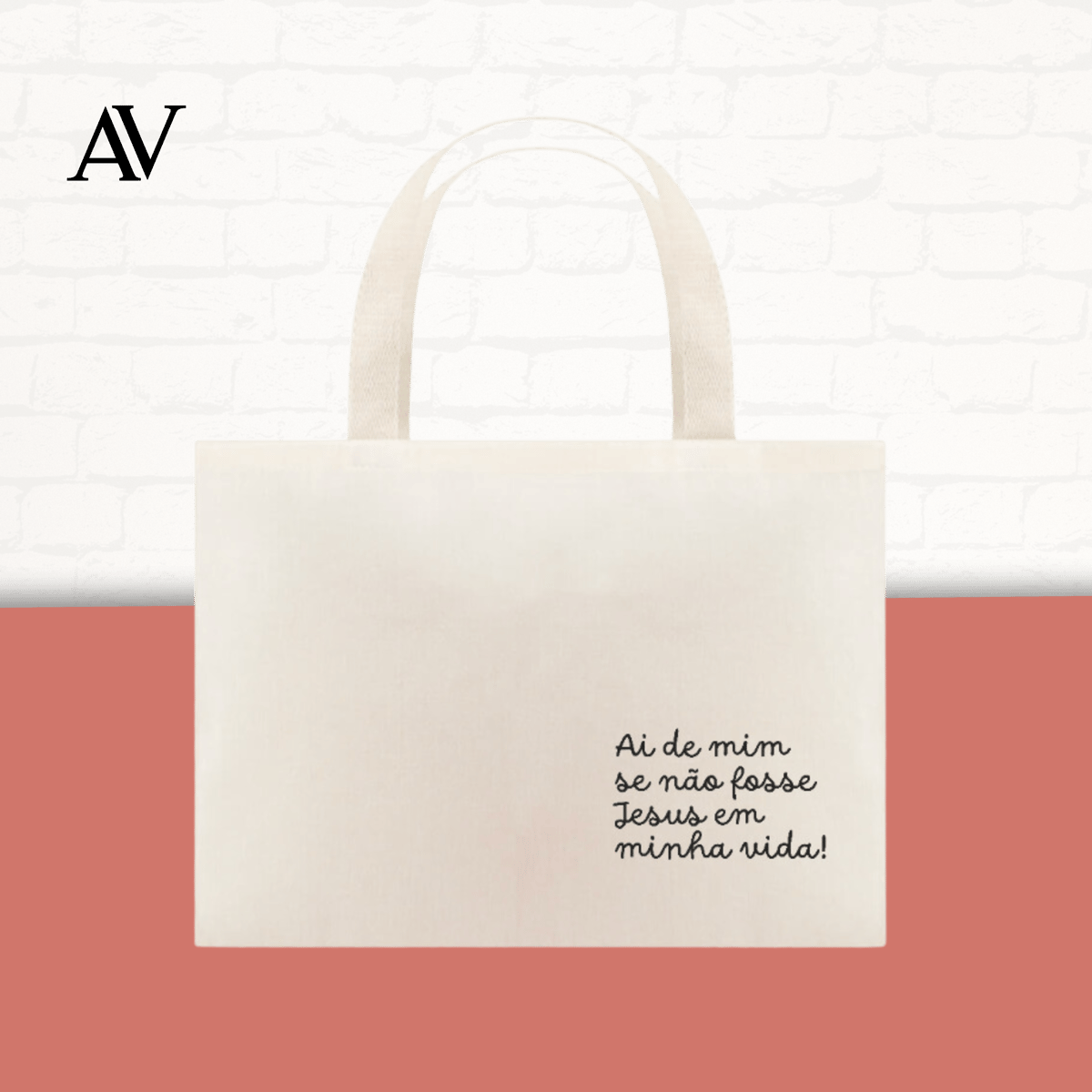 Nome do produto: Ai de mim se não fosse Jesus | Ecobag