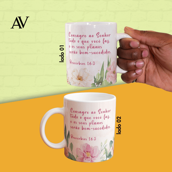 Provérbios 16:3 | Caneca