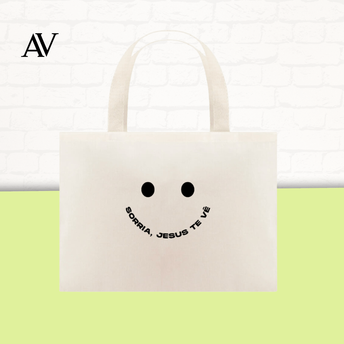 Nome do produto: Sorria, Jesus te vê | Ecobag