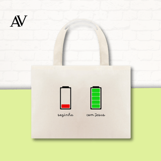 Sozinha x Com Jesus | Ecobag