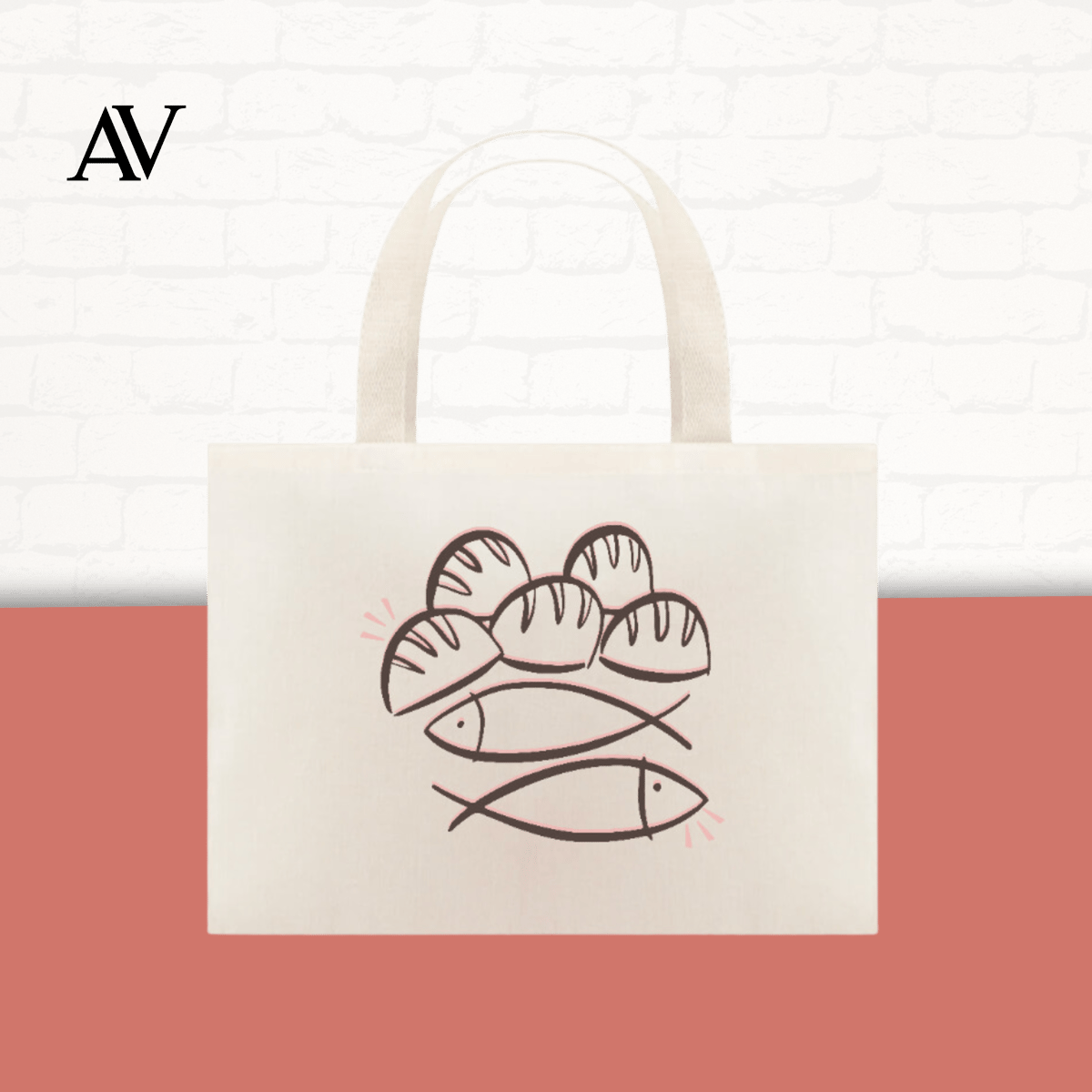 Nome do produto: Pão e peixe | Ecobag