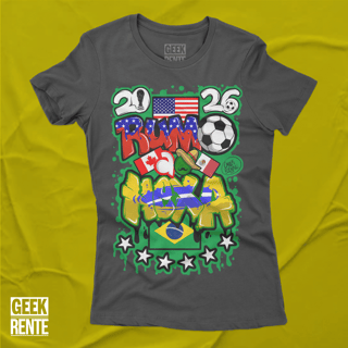 Nome do produto Camiseta Feminina Amarela RUMO AO HEXA