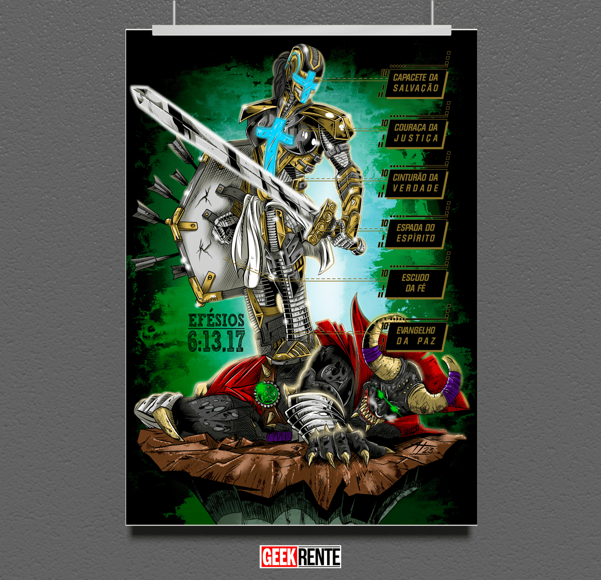 Nome do produto: Poster Armadura de Deus