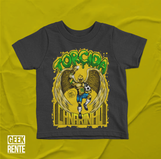 Camiseta Infantil Preta TORCIDA CANARINHO