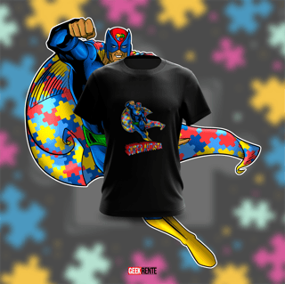 Nome do produto Camiseta Infantil SUPER AUTISTA