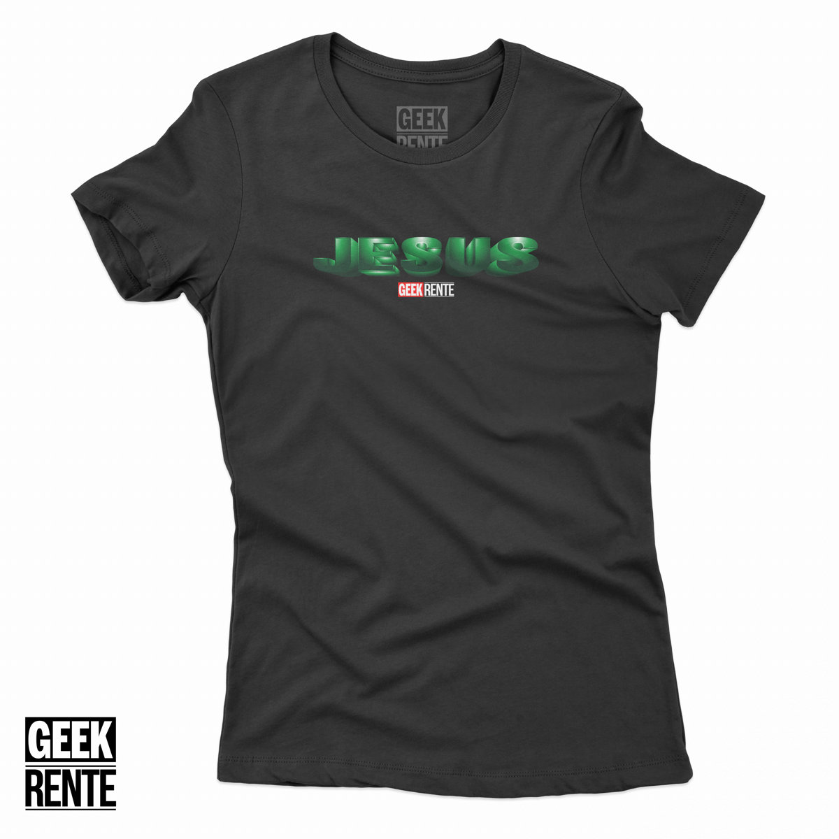 Nome do produto: Camiseta Feminina JESUS / HULK