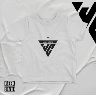 Nome do produto Camiseta Infantil JOÃO 3:16 JC / LOGO FIFA 3