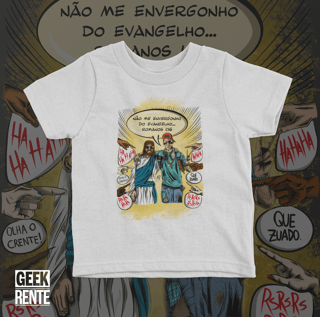 Nome do produto Camiseta Infantil - Não me envergonho do Evangelho