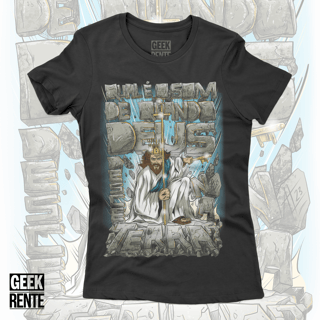 Camiseta Feminina Qual é o som de quando Deus desce na terra?