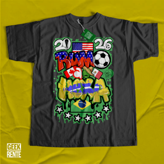 Nome do produto Camiseta Masculina Amarela RUMO AO HEXA