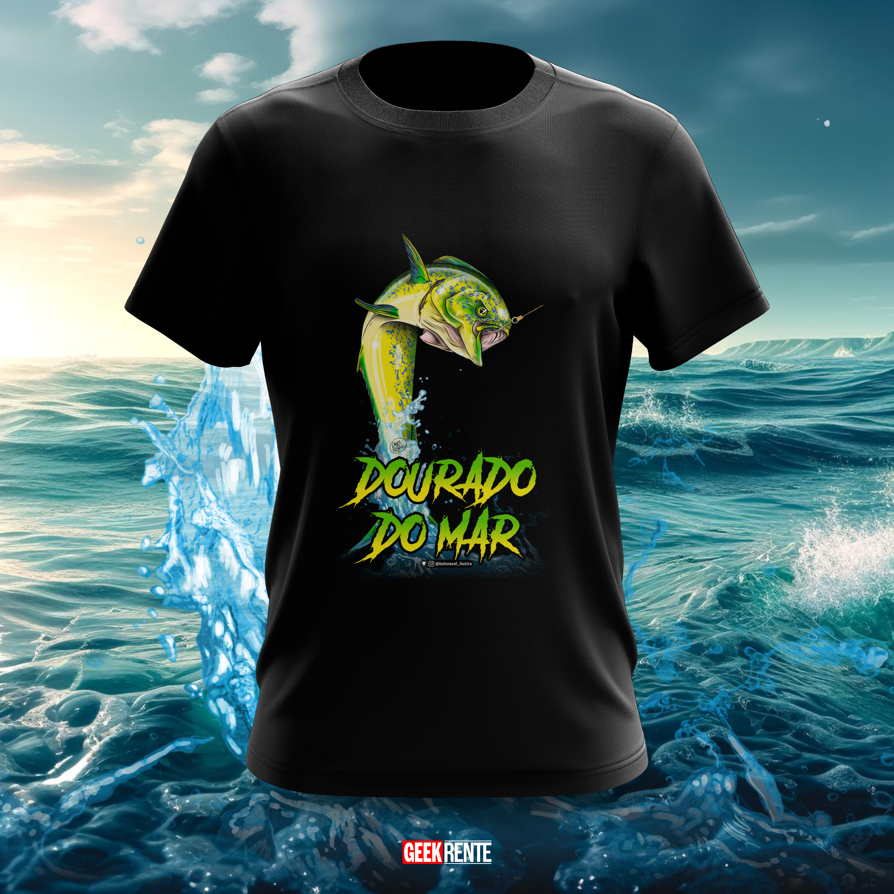 Camiseta PEIXE DOURADO DO MAR #1