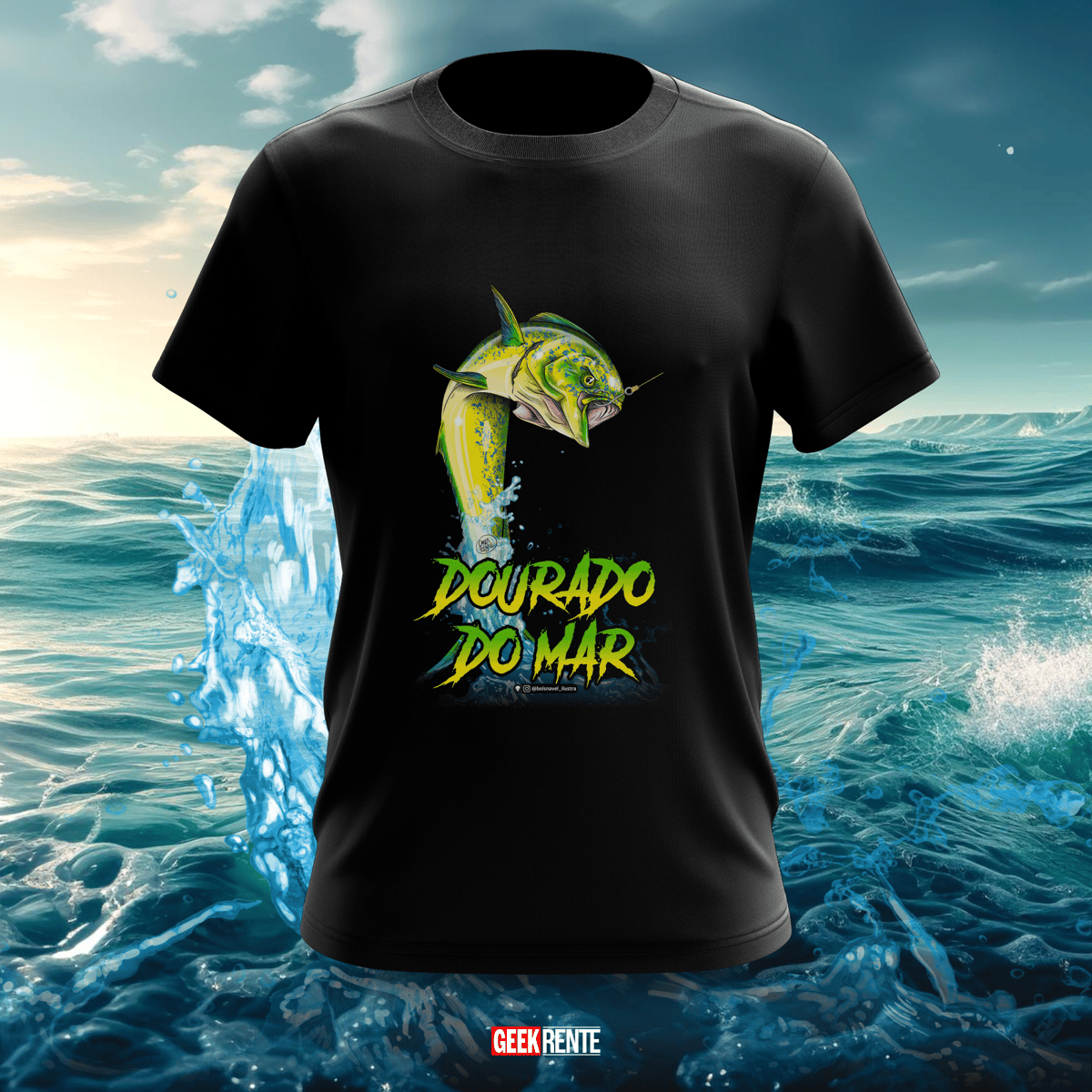 Nome do produto: Camiseta PEIXE DOURADO DO MAR #1