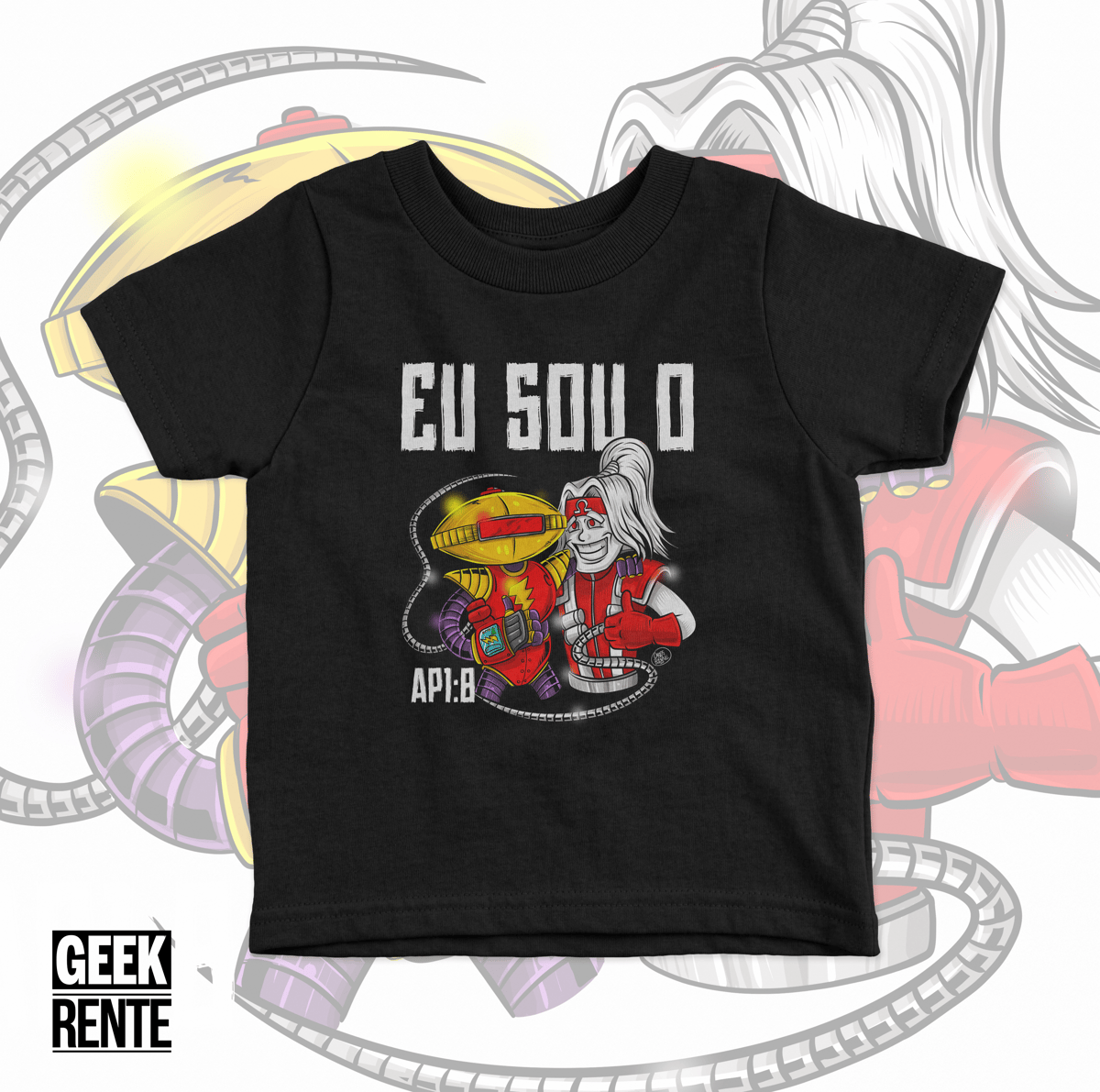 Nome do produto: Camiseta Infantil EU SOU O ALFA E O ÔMEGA