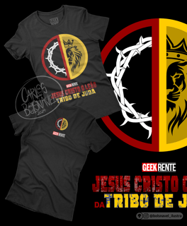 Nome do produto Camiseta Feminina DEADPOOL & WOLVERINE - JESUS CRISTO LEÃO DA TRIBO DE JUDÁ