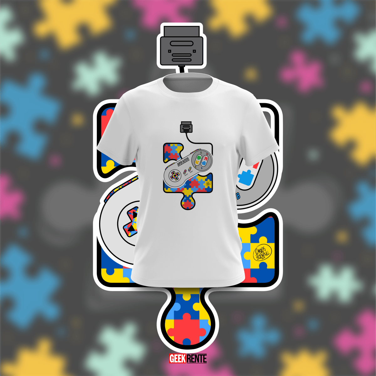 Nome do produto: Camiseta Infantil AUTISTA NO CONTROLE