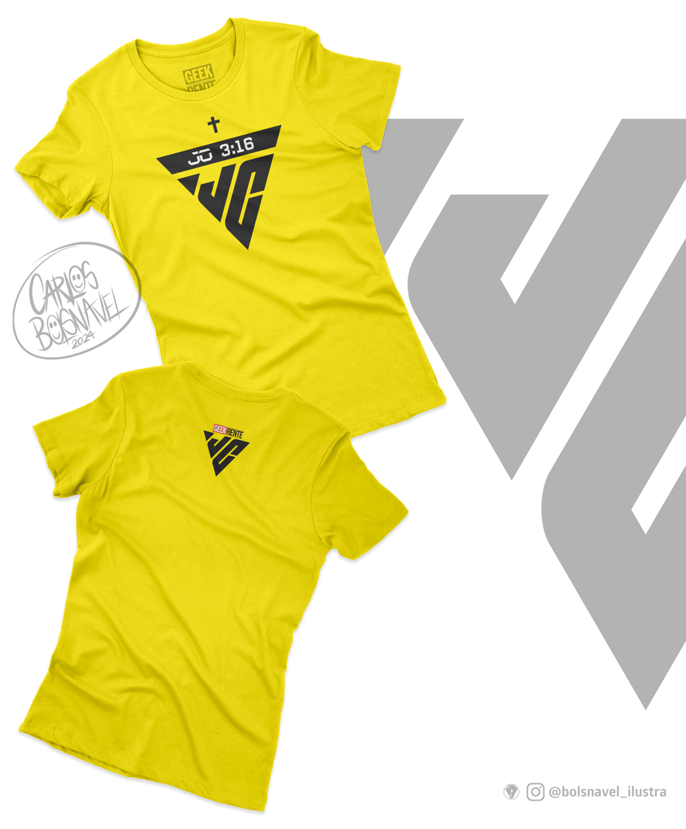 Nome do produto: Camiseta Feminina JOÃO 3:16 JC / LOGO FIFA 3