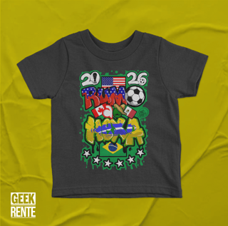 Nome do produto Camiseta Infantil Amarela RUMO AO HEXA