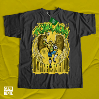 Camiseta Masculina Preta TORCIDA CANARINHO