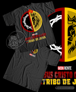 Nome do produto Camiseta Masculina DEADPOOL & WOLVERINE - JESUS CRISTO LEÃO DA TRIBO DE JUDÁ
