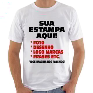 Nome do produto Monte Sua Estampa, Sua Ideia.