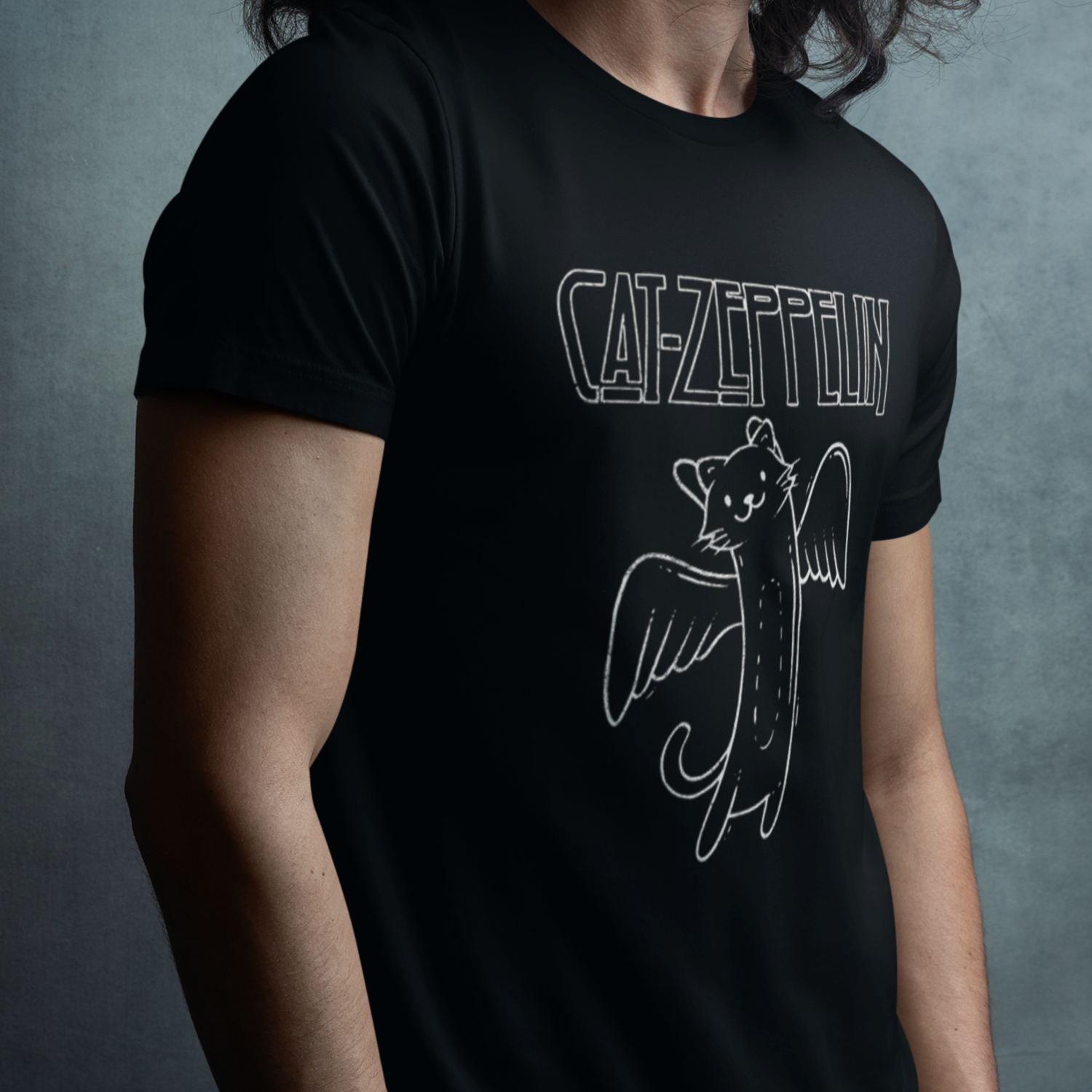  Camiseta Paródia Gatos LedZeppelin