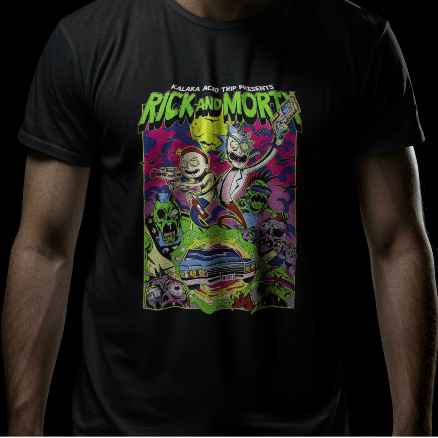 Camiseta Prime AcidTrip Rick Morty