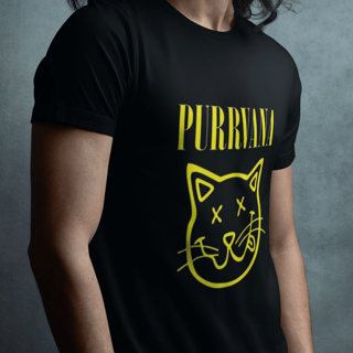 Camiseta Paródia Gatos Nirvana