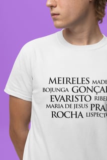 Nome do produto Camiseta Masculina Autoras Brasileiras