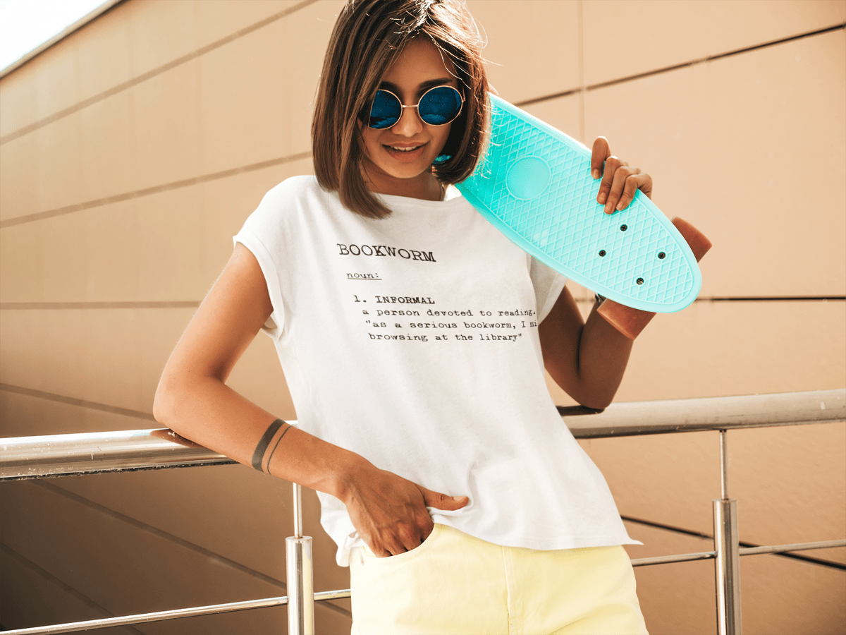 Nome do produto: Camiseta Bookworm noun