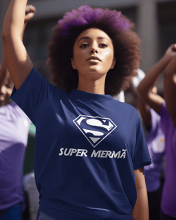 Nome do produto Camiseta Super Mermã Padrão Masculina