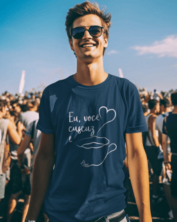 Nome do produto Camiseta Eu, Você, Cuscuz e Café Masculina