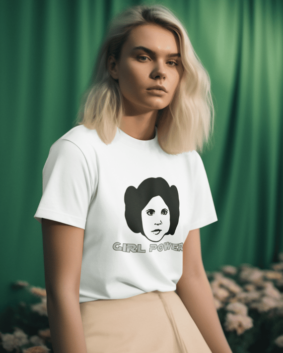 Camiseta Girl Power Baby Long Feminina