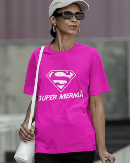 Nome do produto Camiseta Super Mermã Padrão Masculina