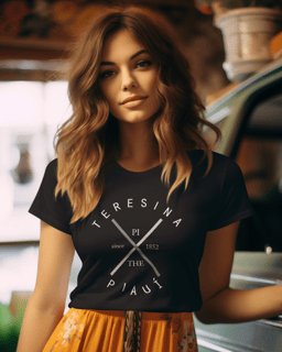 Nome do produto Camiseta Teresina Piauí Baby Long Feminina
