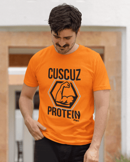 Nome do produto Camiseta Cuscuz Protein Masculina (Estampa Preta)