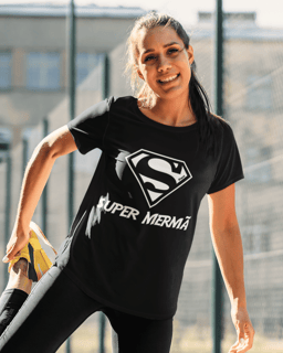 Nome do produto Camiseta Super Mermã Padrão Masculina