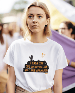 Nome do produto Camiseta É Cada Oxe Baby Long Feminina
