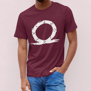 Nome do produto CAMISETA GOD OF WAR LOGO BRANCA (VÁRIAS CORES)