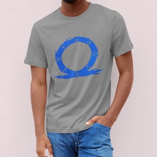 Nome do produto CAMISETA GOD OF WAR LOGO AZUL (VÁRIAS VEZES)