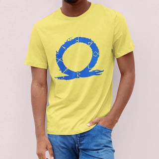 Nome do produto CAMISETA GOD OF WAR LOGO AZUL (VÁRIAS VEZES)