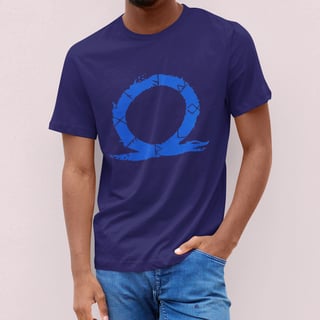 Nome do produto CAMISETA GOD OF WAR LOGO AZUL (VÁRIAS VEZES)