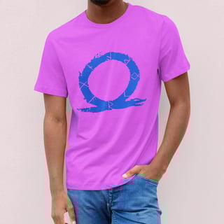 Nome do produto CAMISETA GOD OF WAR LOGO AZUL (VÁRIAS VEZES)
