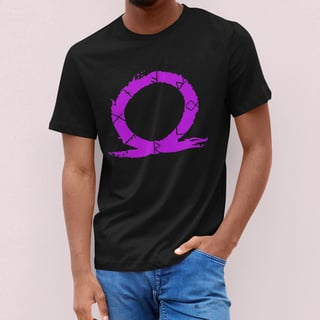 Nome do produto CAMISETA GOD OF WAR LOGO ROSA (VÁRIAS CORES)