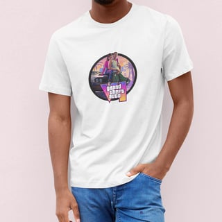 CAMISETA PRIME GTA 6 NEW (PRETA OU BRANCA)