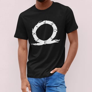 Nome do produto CAMISETA GOD OF WAR LOGO BRANCA (VÁRIAS CORES)
